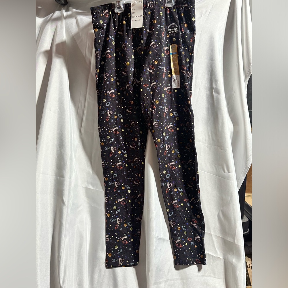 Leggings with space print